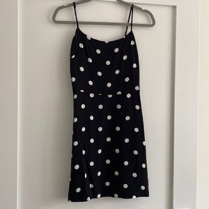 Aritzia polka dot mini dress size 8